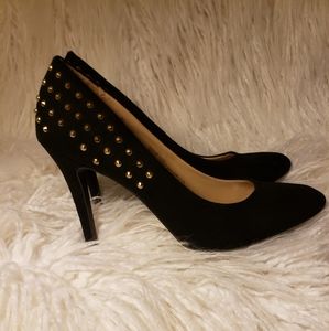 ❤ Mossimo Black Suede Heels Size 8.5